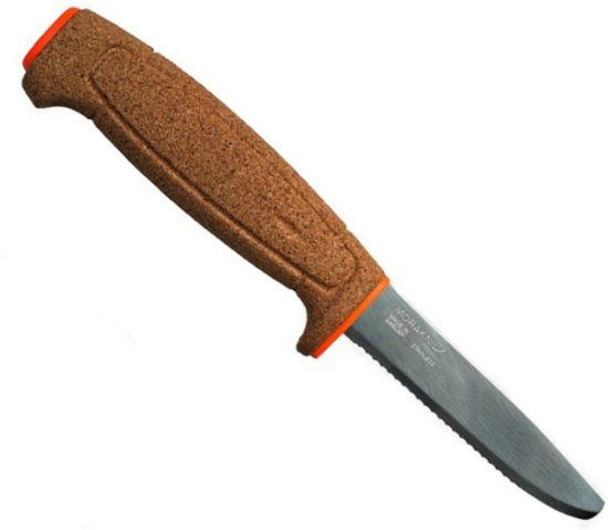 Mora of Sweden Mora survivalmes Floating Drijvend Serrated Kurk - Oranje