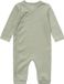 Noppies Rompertje Baby Lange Mouw Overslagromper 74 Iceberg Green Katoen/Elastaan Unisex