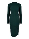 Apricot Ribbed Knit Midi Dress