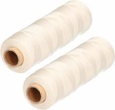 Dulimex B.V. Vliegerdraad - 2x - 110 m - blanc - polypropylène - sur bobine