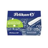 Pelikan 701359 Schoolbordkrijt 755/12, wit, doosje met 12 stuks