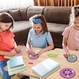 Merkloos Unyqoos® 8-delige set houten onderzetters voor Diamond Painting
