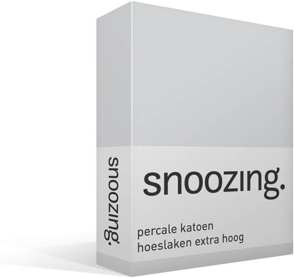 Snoozing percale katoen hoeslaken extra hoog - Lits-jumeaux (200x200