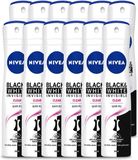 Nivea Invisible Black & White Déospray - 12 x 150 ml