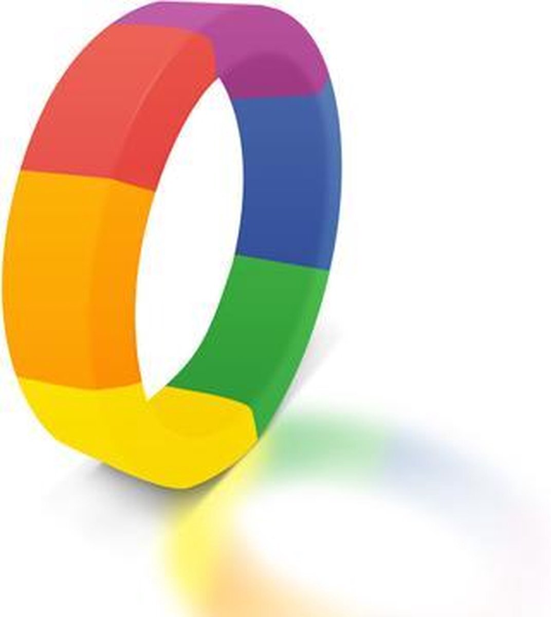 Topco Sales The Brawn Pride Cockring - Rainbow