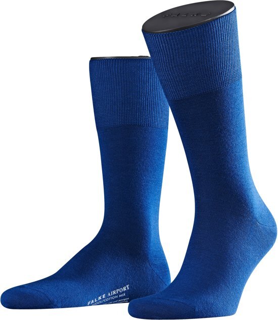 FALKE Ergonomic Sport System FALKE Airport 14435 Heren Sokken - Royal Blue - Maat 45-46