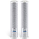 Cartouche de filtre à eau sans marque - Bloc de carbone CTO 115 x 507 mm - Lot de 2