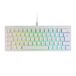 Mars Gaming MKMINIPRO, Frans, Ultra-Compact Mechanisch 60% Toetsenbord, Hot-Swap Mechanische Switches, RGB Chroma Verlichting, Gaming Toetsenbord Antighosting, Multiplatform, Blauw Switch, Wit