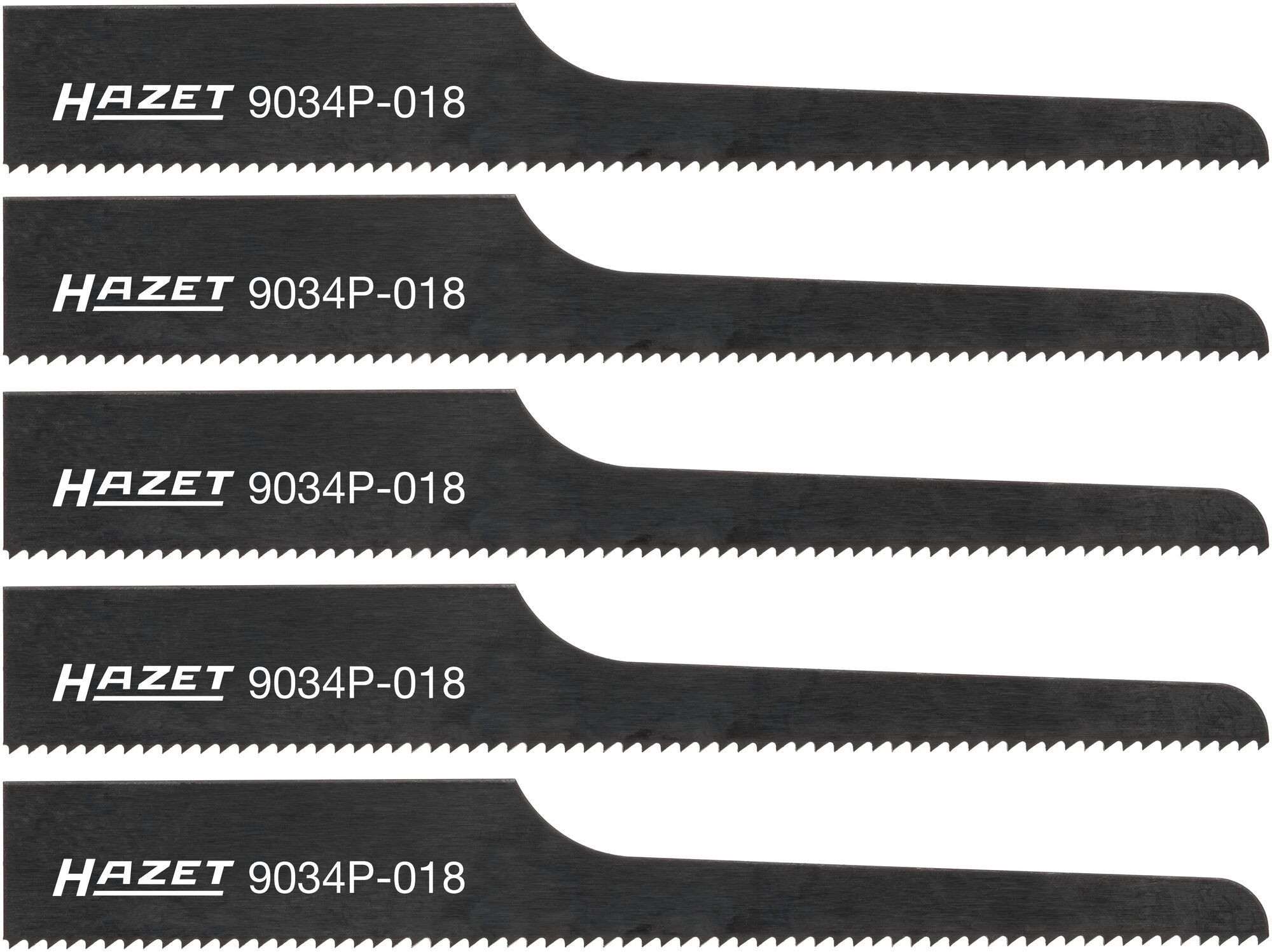 HAZET Decoupeerzaagbladen · 18 tanden · 5x 9034P-018/5 · Lengte: 93 mm