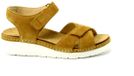 Durea 7432 2170 wijdte G maat 4.5 bruin suède platte sandalen voor dames