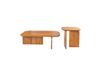 ORION Tables basses 145 cm bois d'acacia massif couleur bois naturel