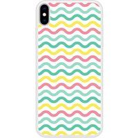 iPhone XS Max Vagues colorees Bedrukt siliconen hoesje