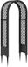 vidaXL Rozenboog met Spikes Antracietkleurig 97 x 43 x 218 cm PP