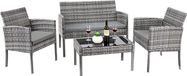 Merkloos Gran Vida® Tuinset met Glazen Salontafel