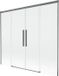 Mexen Rox paroi de douche 2 pièces coulissant 180 x 150 cm, transparent, gun metal