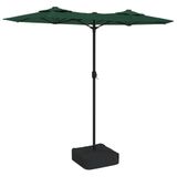 VidaXL Parasol dubbel dak 316x145 cm groen