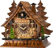 Engstler - Horloge coucou - Quartz - Noyer - 27 cm