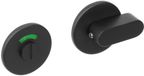 Intersteel fermeture de WC cachée ø53x5mm avec bouton confort et tige 8x8mm structure noir