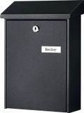 BURG-WÄCHTER brievenbus Daily 5861 E, zwart, verzinkt staal