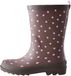 Next Meisjes Regenlaarzen Chocolate Brown and Purple Polka Dot