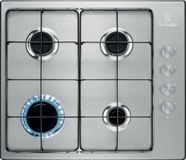 Electrolux KGS6404SX Roestvrijstaal Ingebouwd 60 cm Gaskookplaat 4 zone(s)