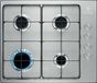Electrolux KGS6404SX Roestvrijstaal Ingebouwd 60 cm Gaskookplaat 4 zone(s)