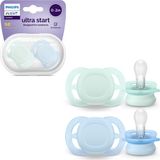 Philips Avent Ultra Start 0-2 maanden - 2 speentjes - groen/blauw