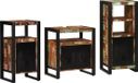 vidaXL Ensemble de meubles de salle de bain 3 pièces multicolore et noir