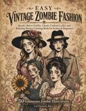 Easy Vintage Zombie Fashion Coloring Book