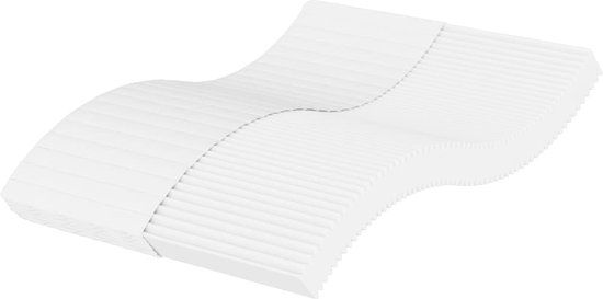 vidaXL Schuimmatras H2-H3 120x200 cm Wit