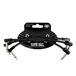 Ernie Ball 6444 Flex Patch Cables Patchkabel Zwart 15cm 3-Pack