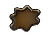 DBKD Plateau décoratif Filter Brun, Ø22x2 cm