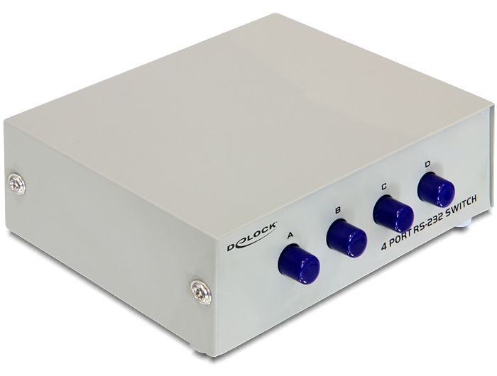 DeLOCK 87589 - Seriële switch box - grijs