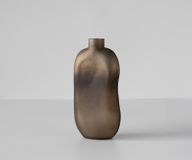 Mireva Vase l17 x P9 x H33 cm Verre Aurum Soufflé à la bouche