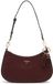 GUESS Noelle II Top Zip Shoulder Bag Burgundy