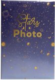 Exacompta 2x Fotoalbum met insteekhoezen 300 foto's 10x15 cm MOON - Blauw