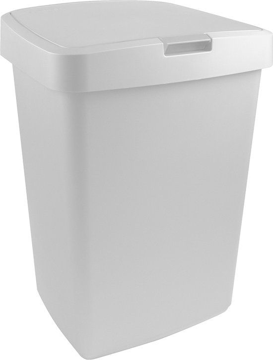 Sunware Delta Prullenbak - 50L - Wit - Met Klepdeksel