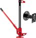 Wiltec Farm Jack – Kit Universel Cric De Base Jusqu'à 3000 Kg Et Hauteur De Levage Maximale De 105 Cm Avec Support De Roue De Secours