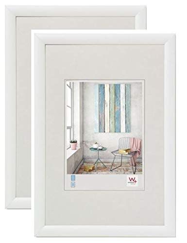 Walther Design Trendstyle Kunststoffrahmen - 30x45 cm - weiß - 2er Pack