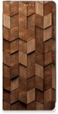 B2Ctelecom Standcase Hoesje voor Book Wallet Case voor Motorola Edge 40 Pro Wooden Cubes