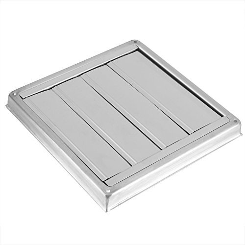 Tosuny 100 mm buitenste ventilatieopening van de buis Vierkante roestvrijstalen wandventilatieopening Uitlaat voor ventilatiepijpen van de droger, ventilatieopeningen en uitlaten van de badkamer, keukenventilatoren