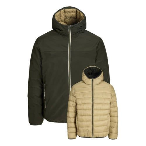 JACK & JONES ESSENTIALS tussenjas - donkergroen