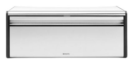 Brabantia Broodtrommel - Rechthoekig - Staal - 46.5 x 25 x 18.7 cm - Matt Steel