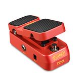 Donner Gitaar Wah Pedaal, 2-in-1 Wah Volume Pedaal, Mini-Vintage Elektrische Gitaar-Effect Pedaal met actieve Wh-Select-volumeregelaar, licht gitaarpedaal