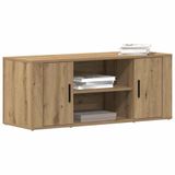 vidaXL TV-kast 100 x 35 x 40 cm ambachtelijk eikenkleurig bewerkt hout