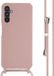 iMoshion Hoesje Samsung Galaxy A14 (4G/5G) - Siliconen hoesje met koord - Roze