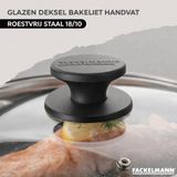 Fackelmann Koekenpan 24 cm Zwart Aluminium