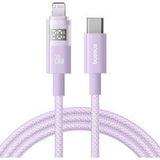 Baseus Câble de données et de charge USB-C vers Lightning Display 2, 20W, 1m, violet