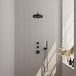 Topa BRAUER Stripe thermostatische inbouw regendouche SET 02 mat zwart