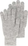 Sarlini - Handschoenen Dames - Ribbed - One Size - Licht Grijs